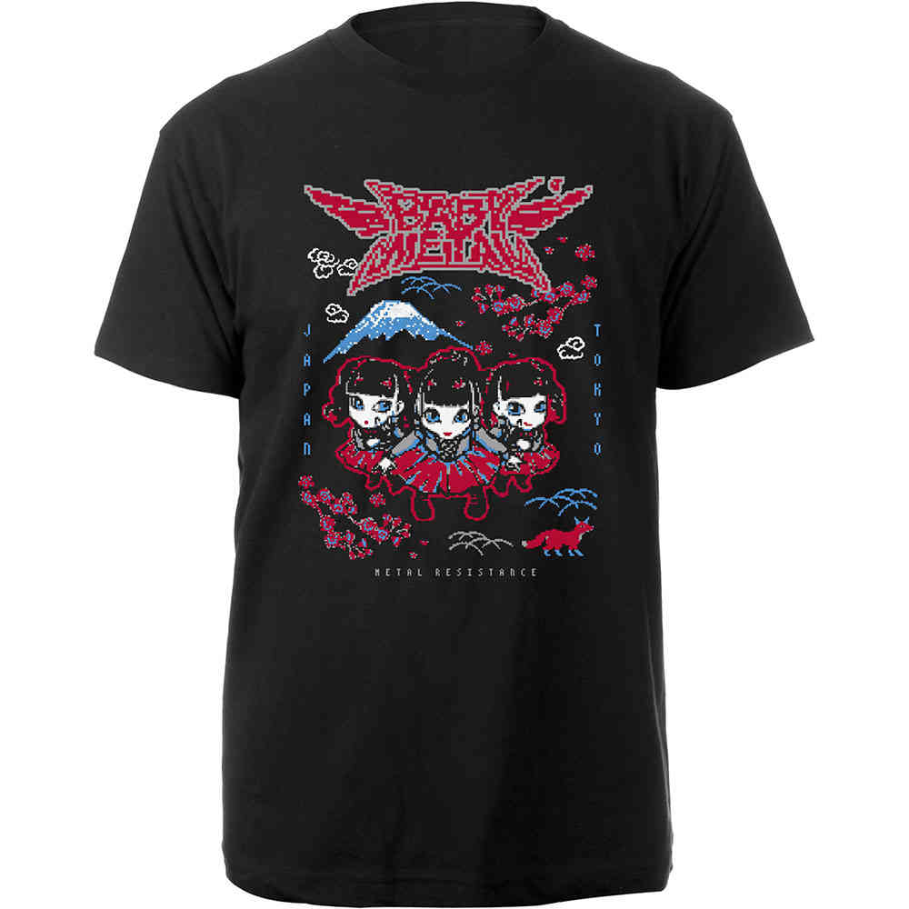 Babymetal - Pixel Tokyo Tshirt Homme - Noir